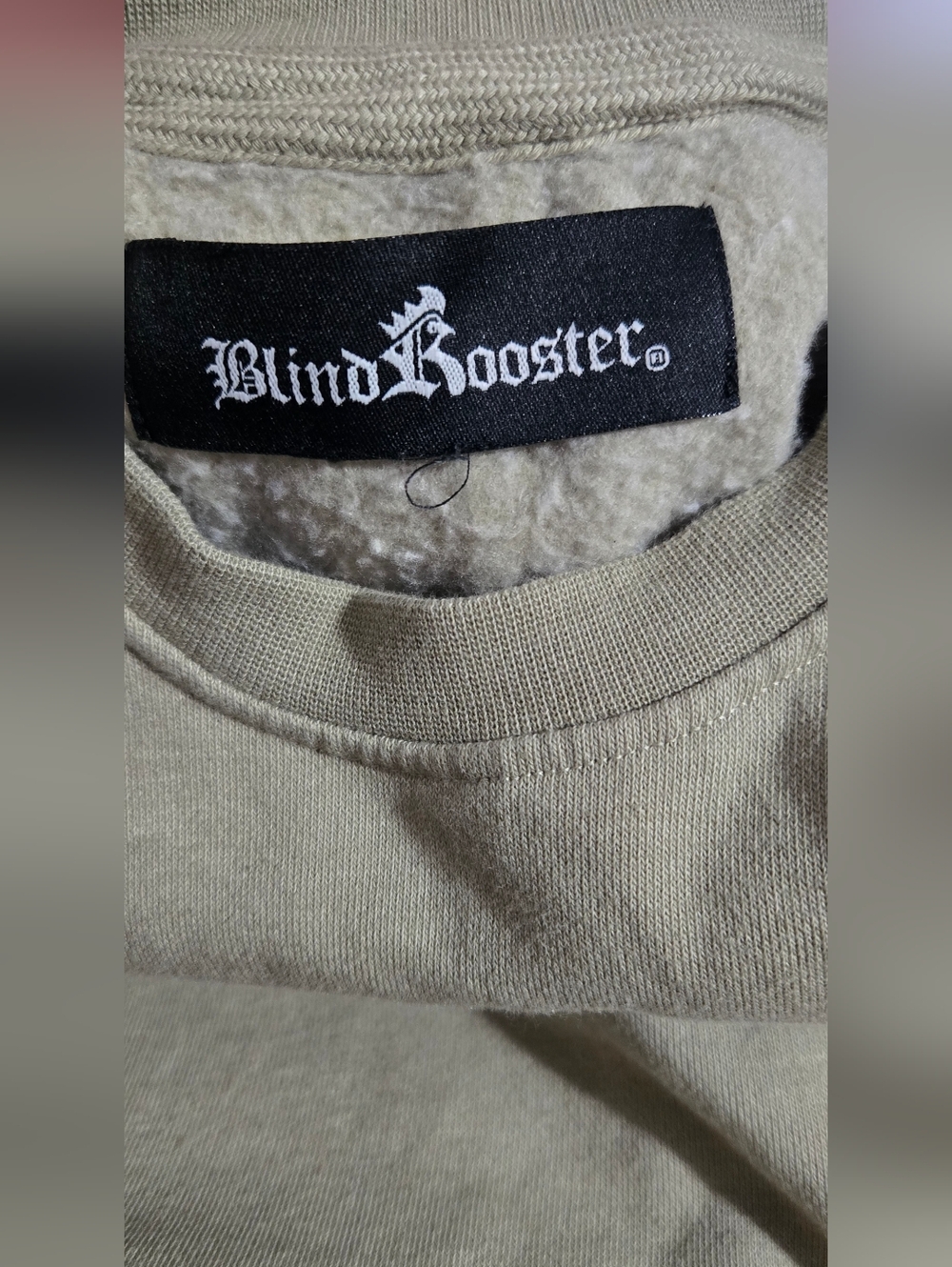 Blind Rooster Mushroom Embroidered Crewneck Sz Small - Picture 4 of 6